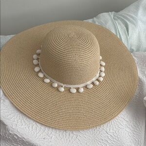 Sun Hat with White Accents